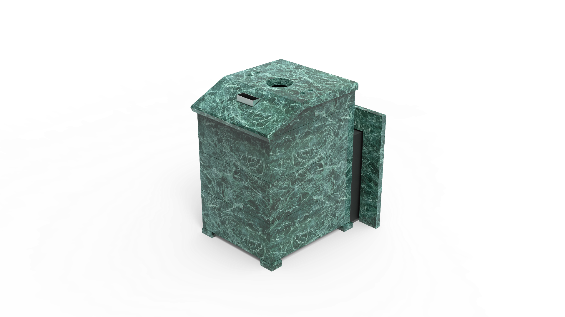 Печь из натурального камня Genesis GN 500 облицовка закрытая со скосом талькохлорит-шлифовка фото в Самаре