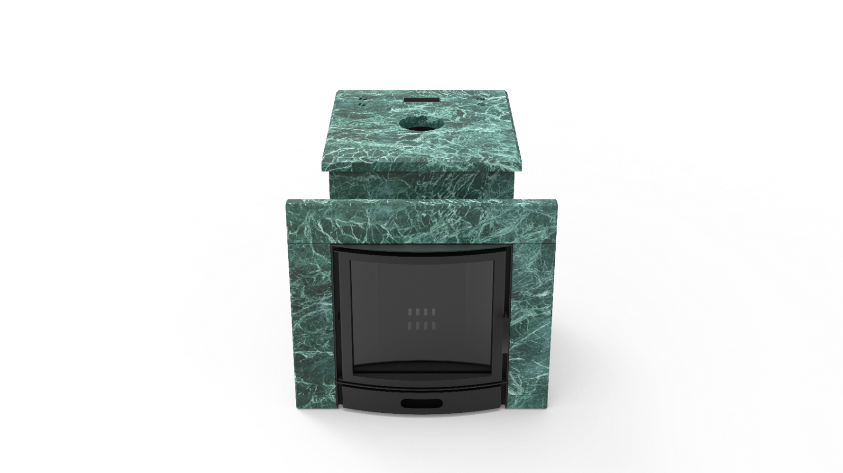 Печь из натурального камня Genesis GN 500 облицовка закрытая плоская пироксенит-элит фото в Самаре