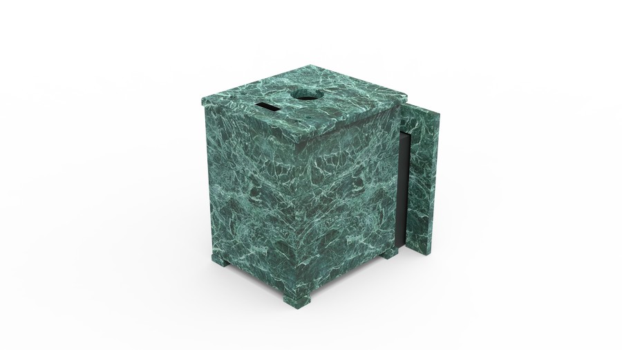 Печь в облицовке из натурального камня Genesis GN 500 облицовка закрытая плоская пироксенит-элит фото в Самаре