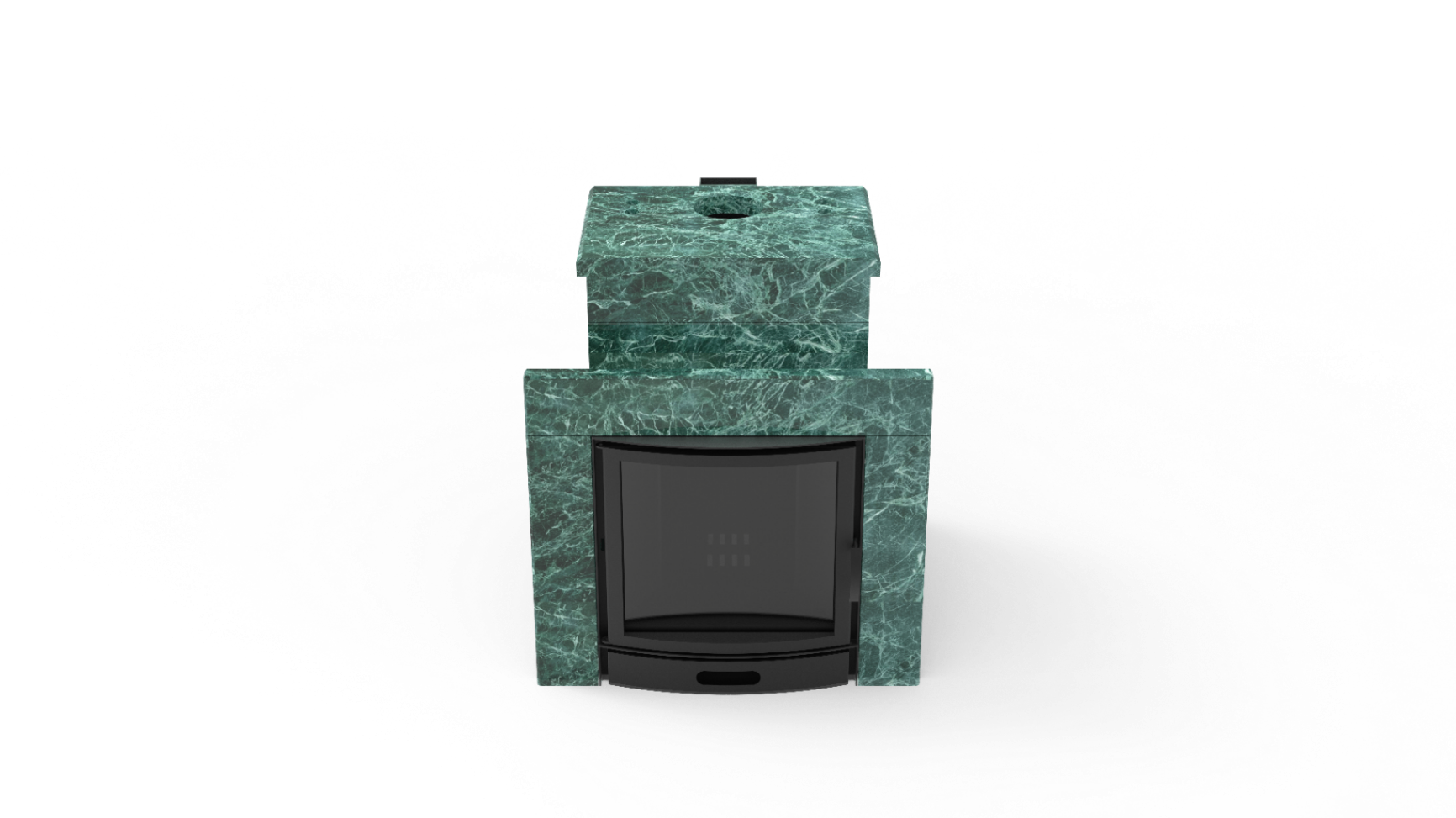 Печь из натурального камня Genesis GN 500 облицовка закрытая со скосом талькохлорит-шлифовка фото в Самаре