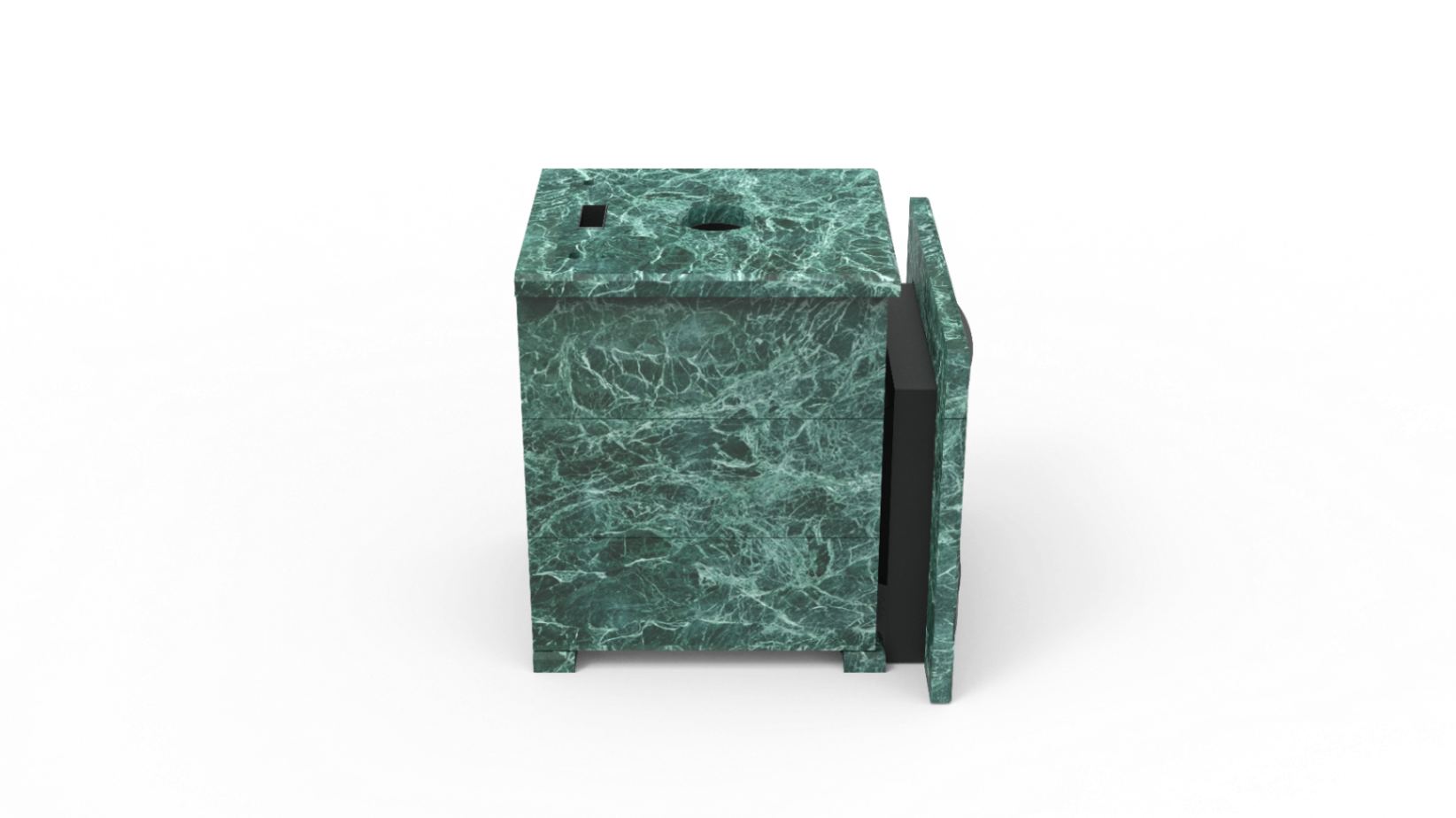 Печь из натурального камня Genesis GN 500 облицовка закрытая плоская пироксенит-элит фото в Самаре