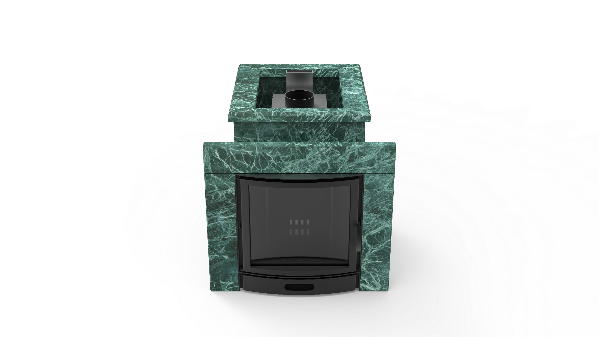 Печь из натурального камня Genesis GN 500 облицовка открытая пироксенит-элит фото в Самаре