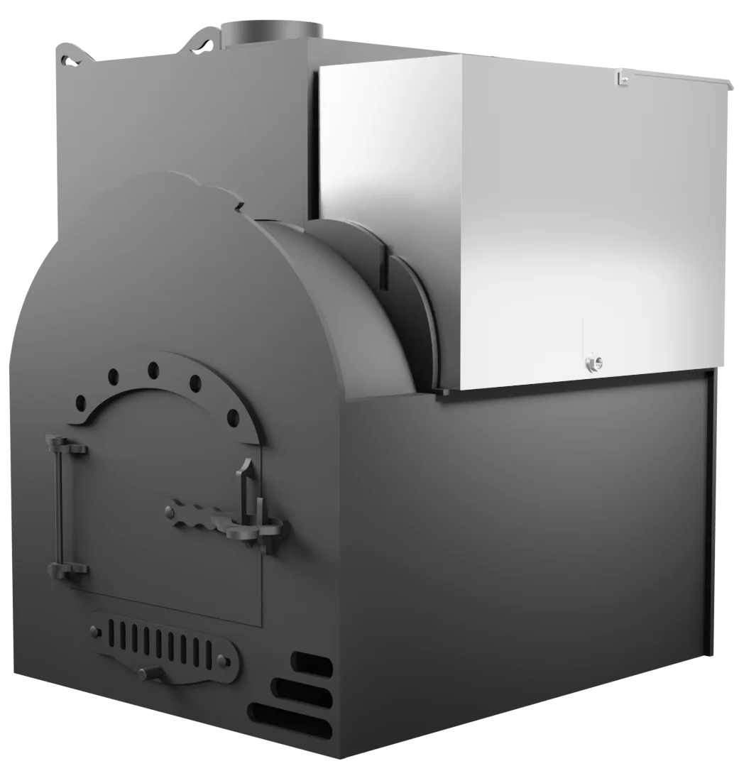 Печь Горыныч Мини, каменка с левой стороны, система воздушного отопления фото в Самаре