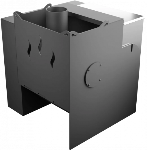 Печь Горыныч Мини, каменка с правой стороны, естественная система воздушного отопления фото в Самаре