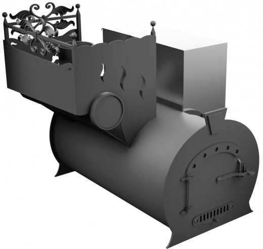 Печь Горыныч 3, каменка с левой стороны фото в Самаре