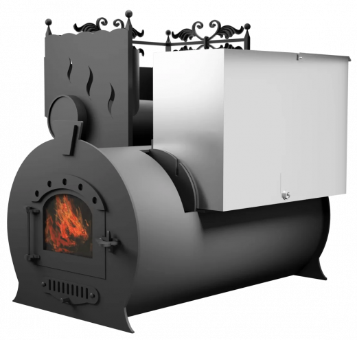 Печь Горыныч 3, каменка с левой стороны, малая дверь со стеклом фото в Самаре