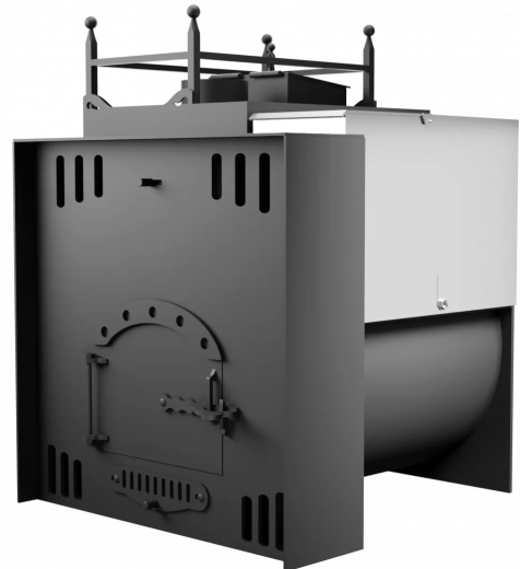 Печь Горыныч Мини, каменка закрытая с левой стороны, естественная система воздушного отопления фото в Самаре
