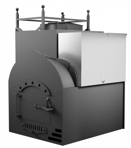 Печь Горыныч Мини, каменка закрытая с левой стороны, система воздушного отопления фото в Самаре