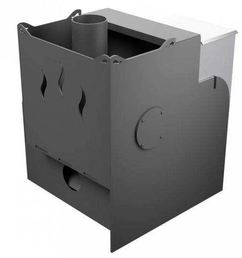 Печь Горыныч Мини, каменка с правой стороны, система воздушного отопления фото в Самаре