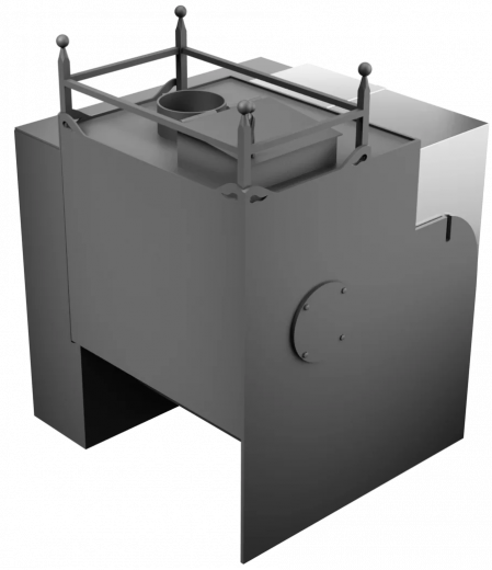 Печь Горыныч Мини, каменка закрытая с правой стороны, естественная система воздушного отопления фото в Самаре