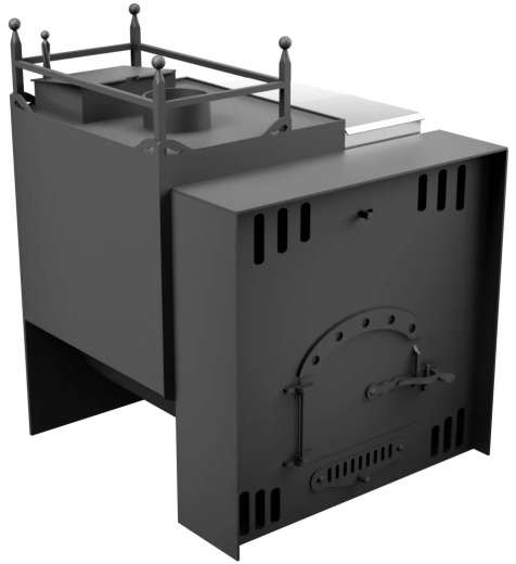 Печь Горыныч Мини, каменка закрытая с левой стороны, естественная система воздушного отопления фото в Самаре