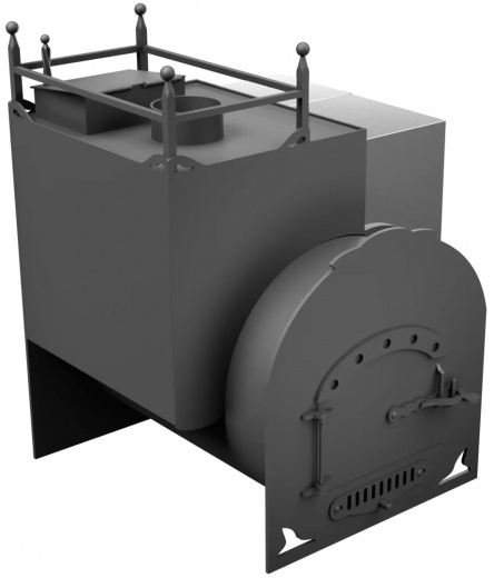 Печь Горыныч Мини, каменка закрытая с левой стороны фото в Самаре