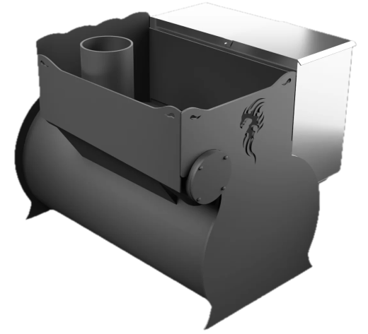 Печь Горыныч 2, каменка с правой стороны, малая дверь со стеклом фото в Самаре