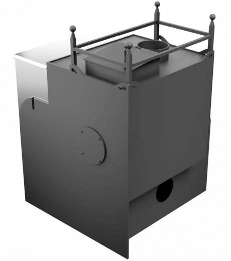 Печь Горыныч Мини, каменка закрытая с левой стороны, система воздушного отопления фото в Самаре