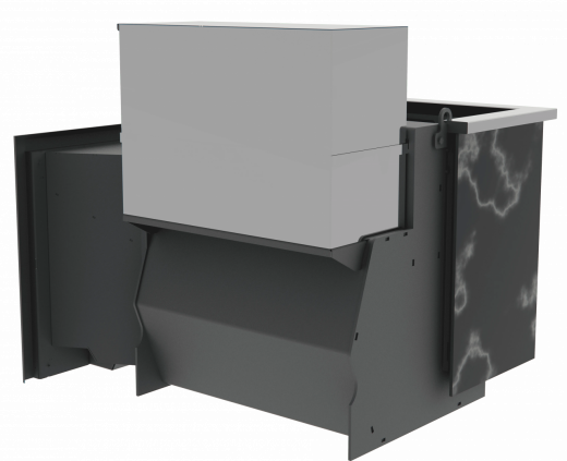 Банный камин 500, сталь+СВО фото в Самаре