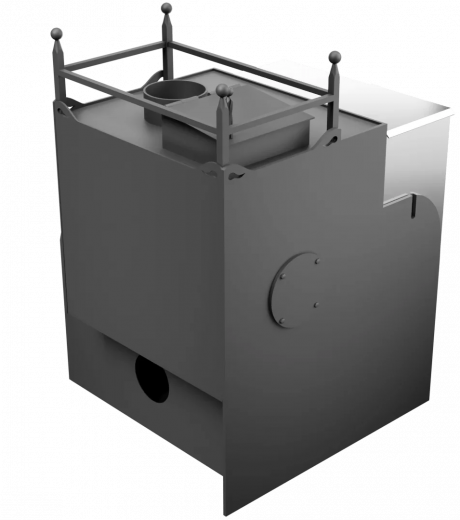 Печь Горыныч Мини, каменка закрытая с правой стороны, система воздушного отопления фото в Самаре
