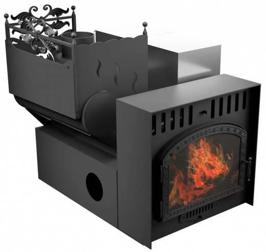 Горыныч 3 СВОП, каменка с левой стороны, большая дверь со стеклом фото в Самаре