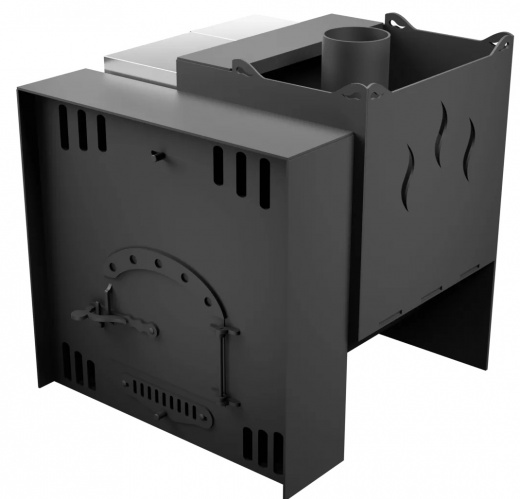 Печь Горыныч Мини, каменка с правой стороны, естественная система воздушного отопления фото в Самаре