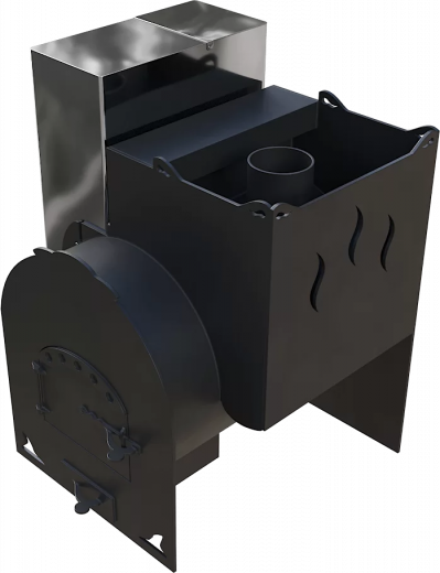 Печь Горыныч Мини, каменка с правой стороны фото в Самаре