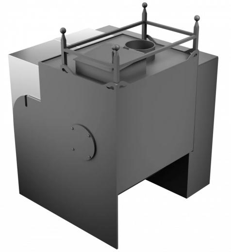 Печь Горыныч Мини, каменка закрытая с левой стороны, естественная система воздушного отопления фото в Самаре